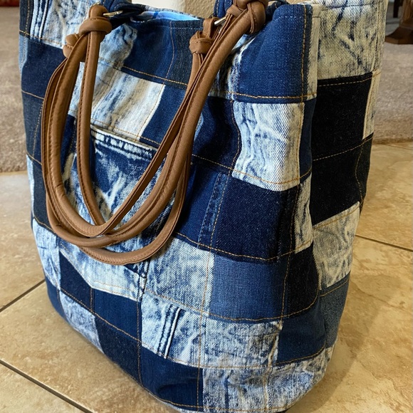 BBees Reconstructed Denim - SOLD-New Jean EX Weekend Tote